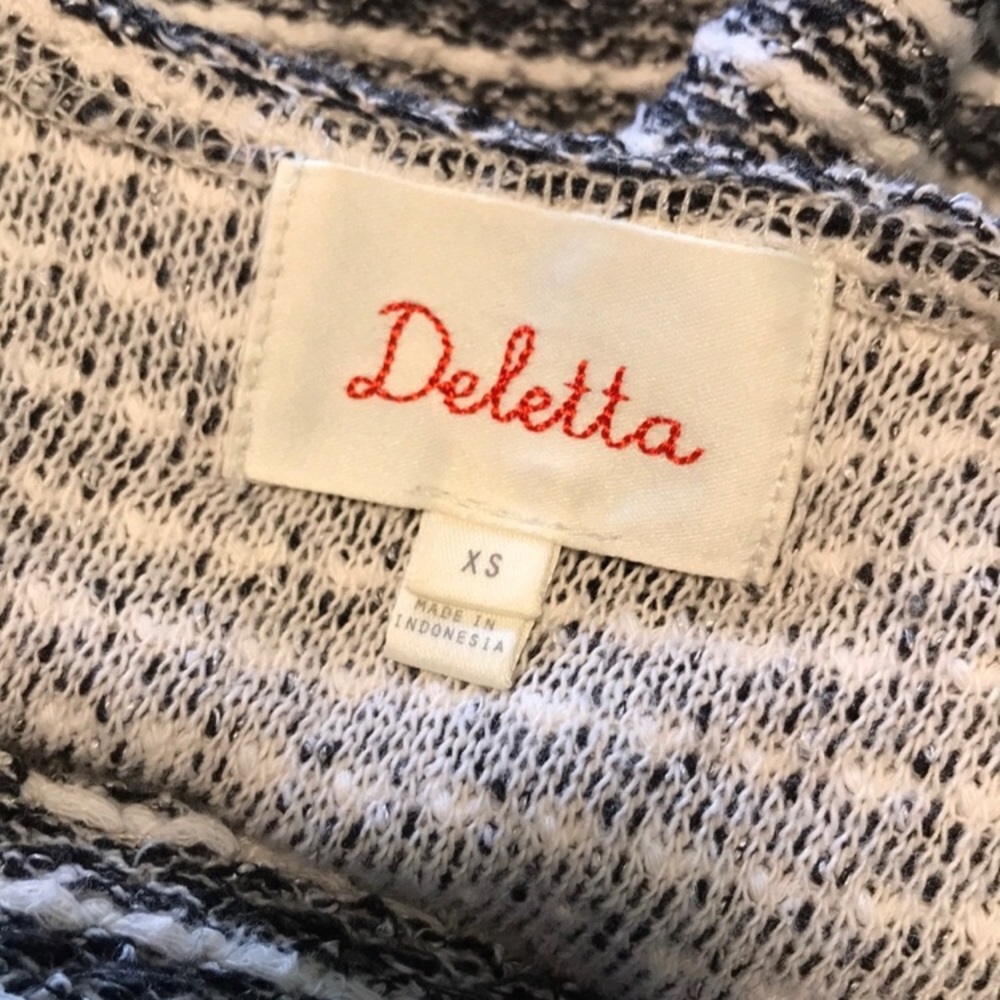 Anthro Deletta striped oversize woven top - Picture 6 of 7
